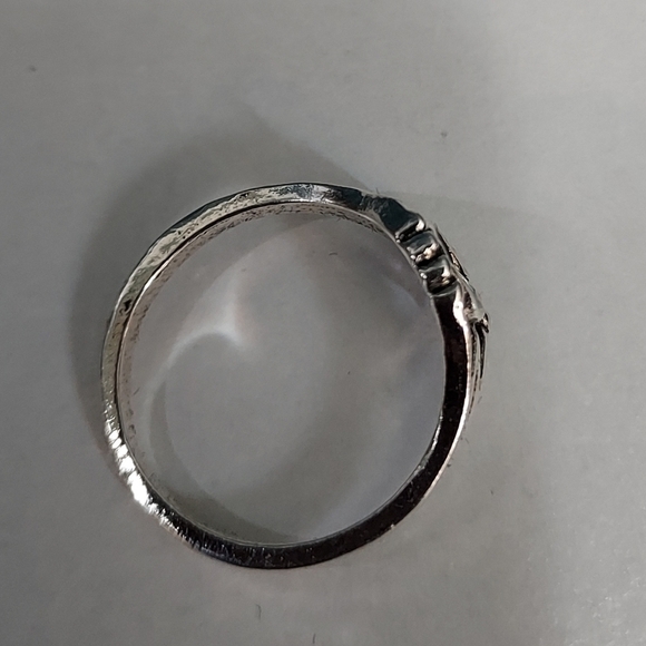Sterling silver Yin Yang ring size 7 - Picture 2 of 4